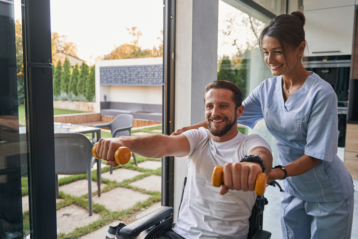 Nurse providing in-home worker's compensation care